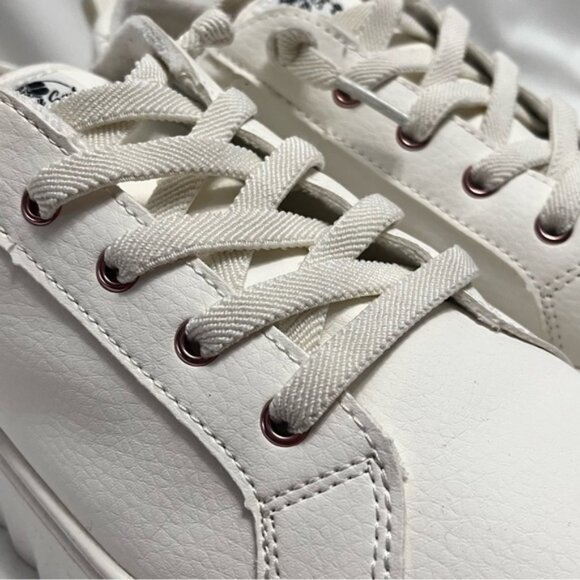 Roxy Chunky Platform Sneakers White & Rose Gold Size 10 - Picture 10 of 13